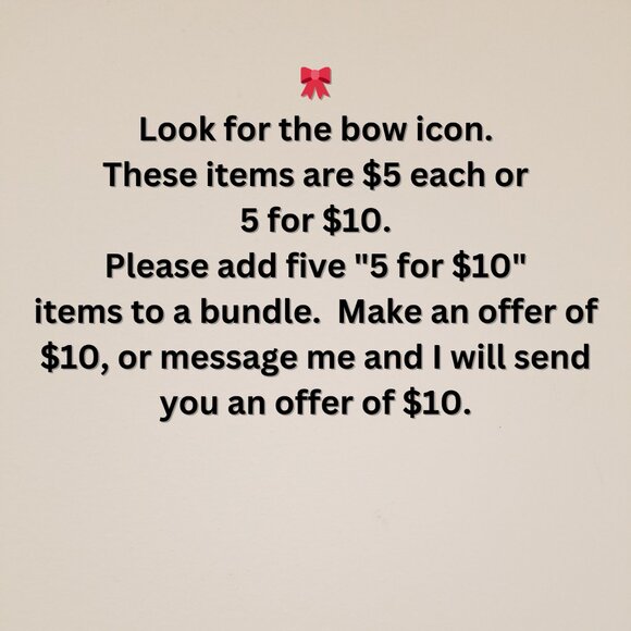 π$5 each or π 5 items for $10 π π - Picture 2 of 2